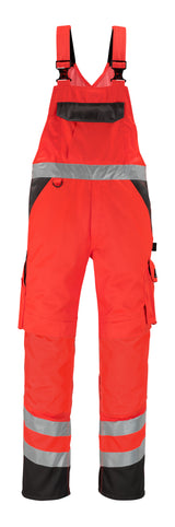 Mascot 09069-860 Melgaco High-Visibility Bib & Brace Two Tone Trousers, Size - Medium