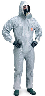 DuPont Tychem F Coverall Grey Chemical Suit Tyf Cha5 T Gy 00