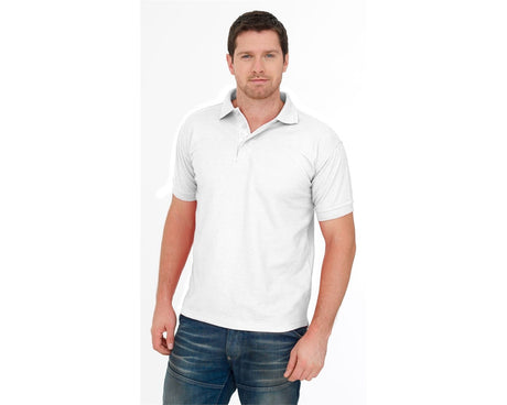 Uneek UC102 Premium Polo Shirt Short Sleeve Polycotton Work Casual White