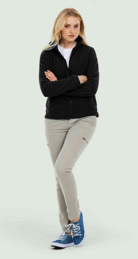 Uneek UC608 Ladies Classic Full Zip Fleece Jacket Black