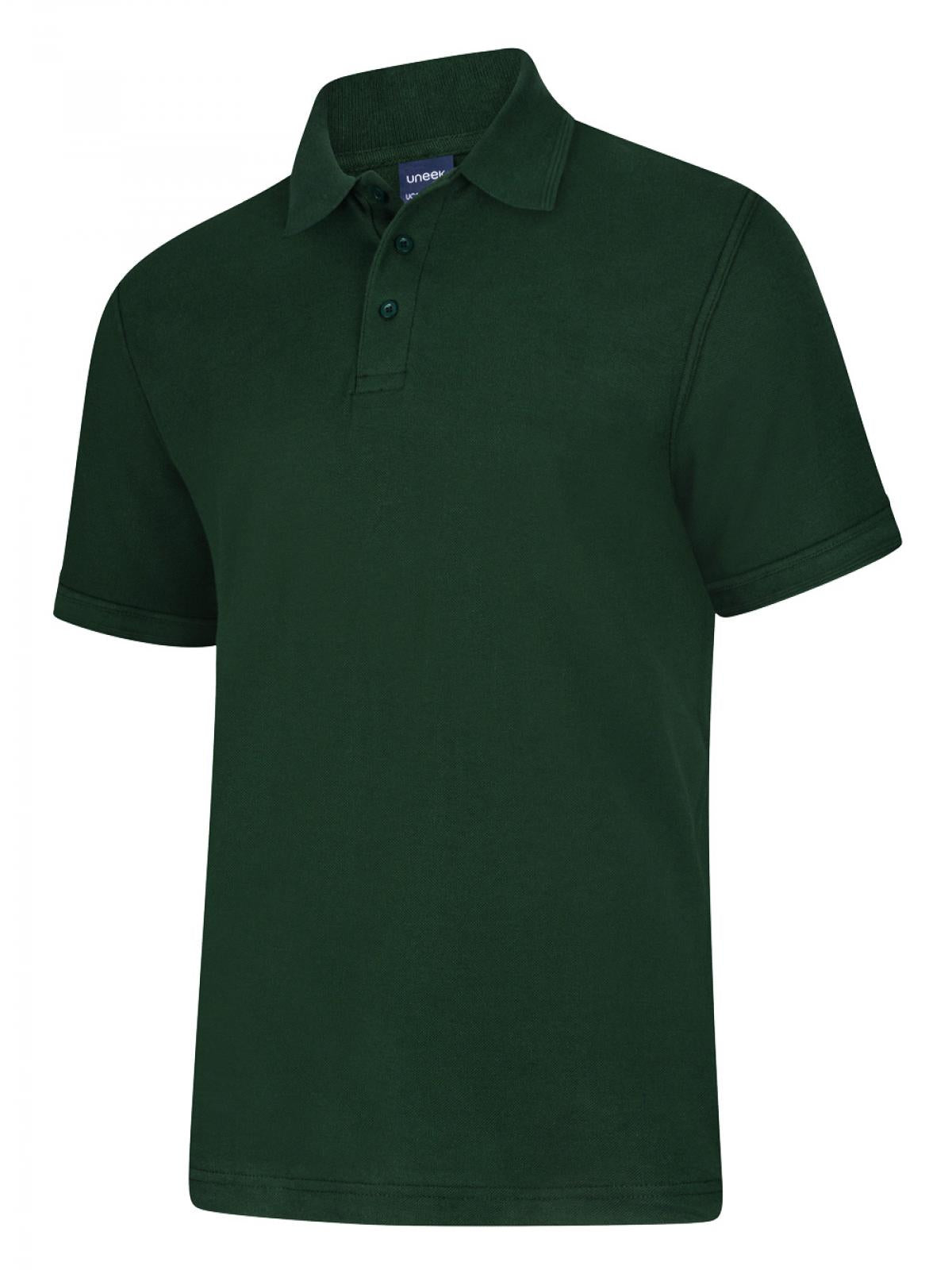 Uneek Essential 220gsm Short Sleeve PolycottonPolo Shirt UC108 - Green