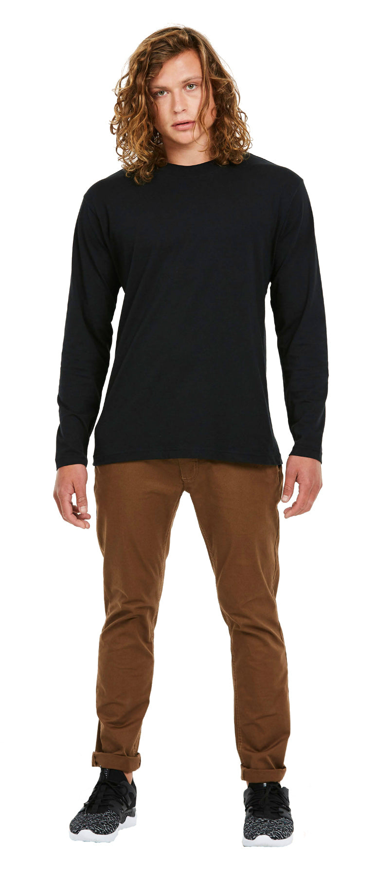 Uneek UC314 Cotton Mens Long Sleeve Crew Neck Classic T-Shirt