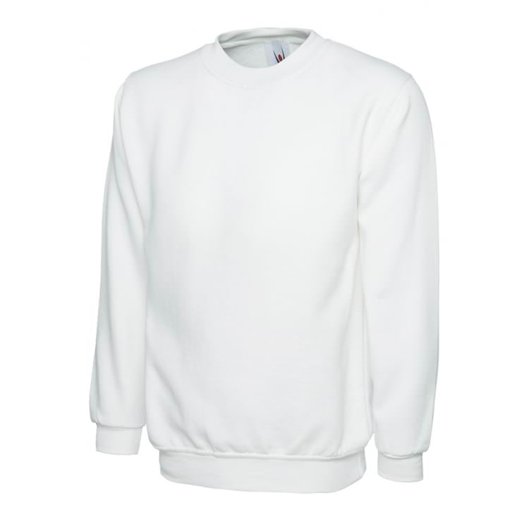 Uneek UC203 White Polycotton Painter Sweatshirt