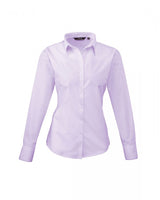 Premier PR300 Ladies Poplin Long Sleeve Blouse Liliac