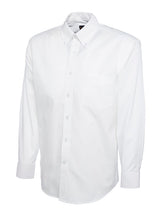 Uneek UC701 Men Pinpoint Oxford Shirt Full Sleeve White