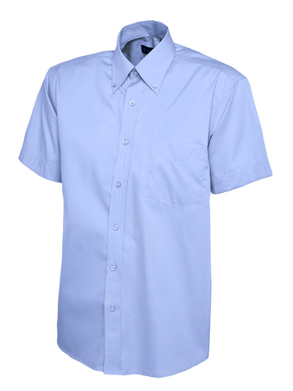 Uneek UC702 Men's Pinpoint Oxford Shirt Half Sleeve