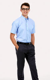 Uneek UC702 Men's Pinpoint Oxford Shirt Half Sleeve