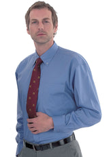 Uneek UC701 Men's Half Sleeve Mid Blue Pinpoint Oxford Shirt