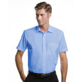 Kustom Kit KK102 Light Blue Short Sleeve Men Business Shirt