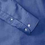 Russell Collection 932M Men Oxford Shirt Long Sleeve Blue, Size - 18.5