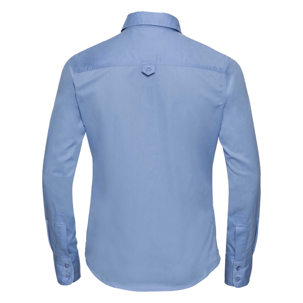 Russell Collection 916F Long Sleeve Sky Blue Ladies Business Shirt