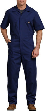 Dickies WD3399 Men Short Sleeve Coverall Polycotton Navy Size 52