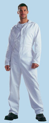Dickies WD4809 Redhawk Food Industry Coverall White Size 44