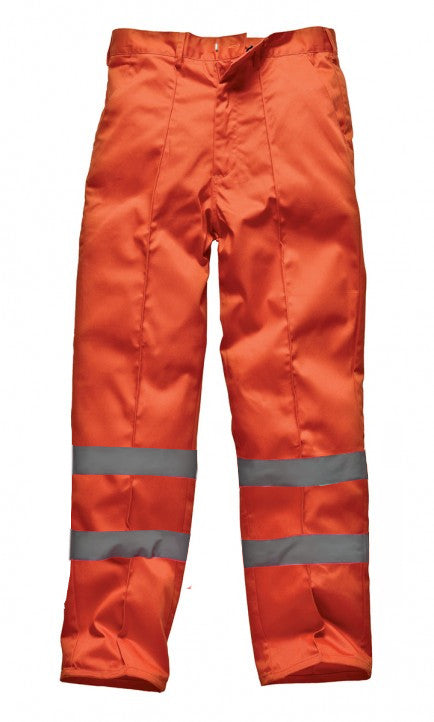 Dickies WD864A Redhawk Trousers Hi Vis Orange Size 36