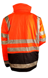 Wenaas 95353 Flame Resistant Hi Vis Waterproof Jacket Orange/Navy