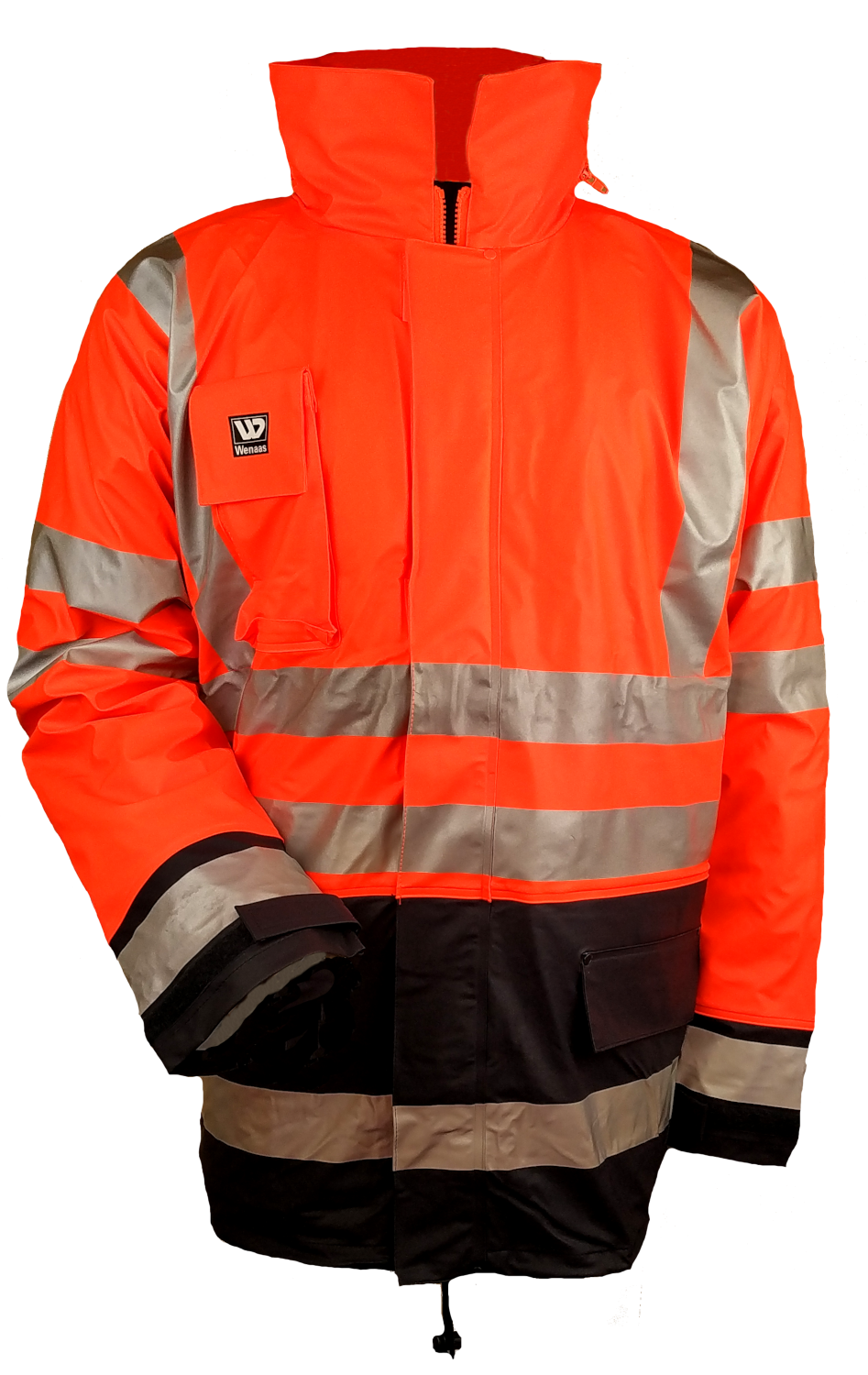 Wenaas 95353 Flame Resistant Hi Vis Waterproof Jacket Orange/Navy