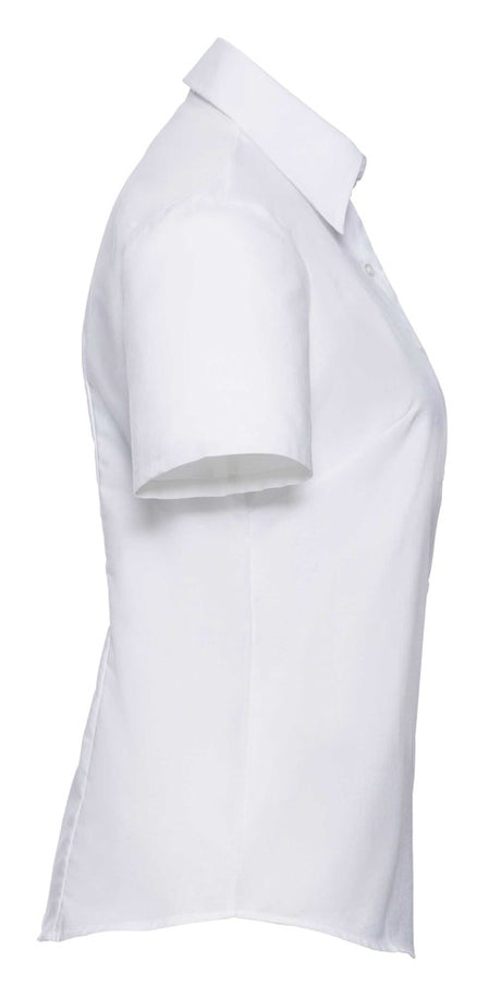 Russell Collection 933F Ladies Easy Care Short Sleeve Oxford Shirt