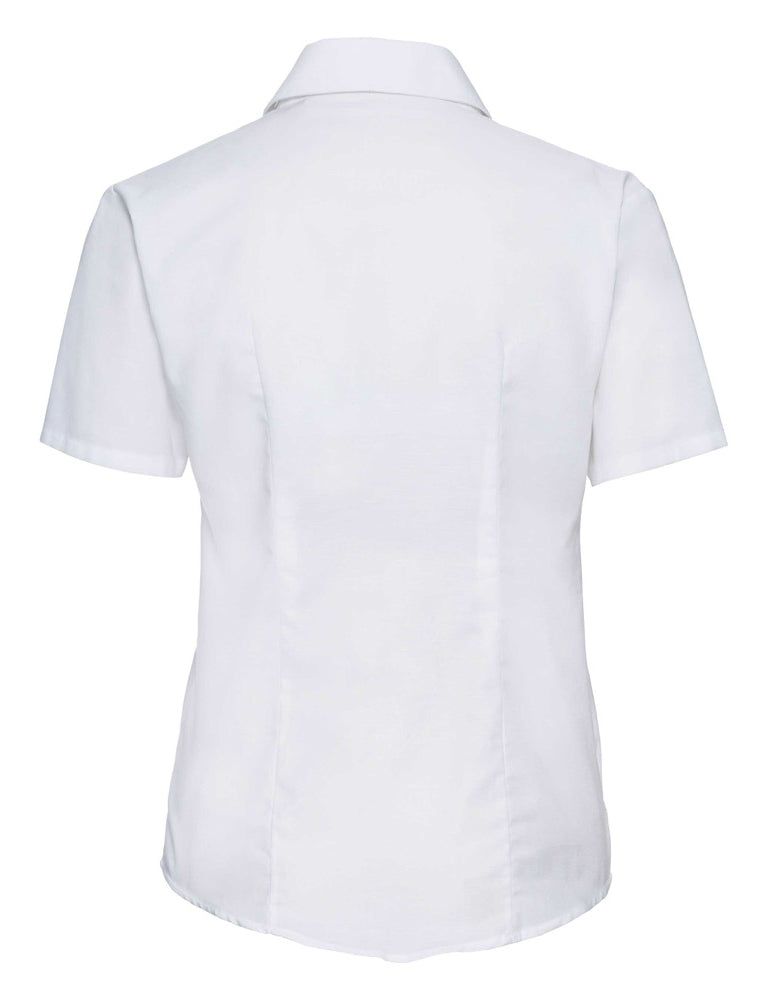 Russell Collection Men's Easy Care Oxford Short Sleeve Shirt – 70% Cotton, Button-Down Collar - View #4