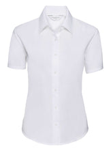 Russell Collection 933F Ladies Easy Care Short Sleeve Oxford Shirt