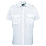 Williams HP139 Short Sleeve White Mens Pilot Shirts
