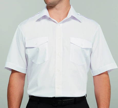 Williams HP139 Short Sleeve White Mens Pilot Shirts