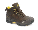 Woodworld WW10Hi-P Waterproof Steel Toe Cap Brown Leather Safety Boot