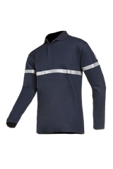 Sioen 277A Calvinn Men FR Polo Shirt Long Sleeve Flame Retardant Antistatic Reflective Tape