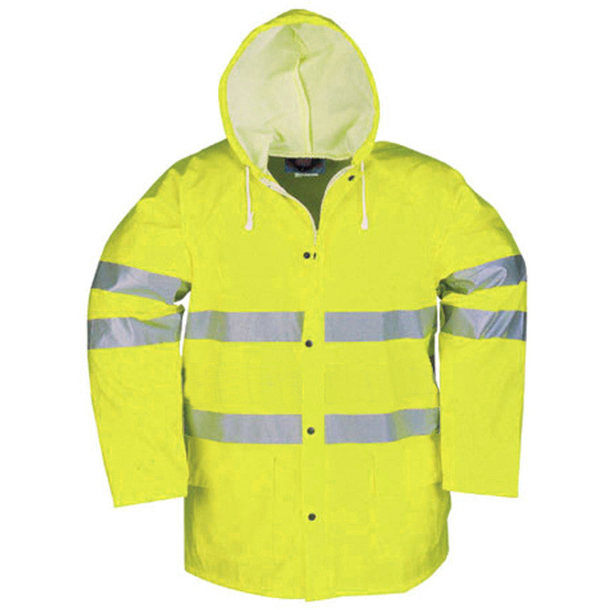 Sioen Tacana 7650 High Visibility Quilted Lined Rain Yellow Jacket