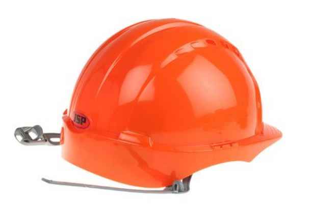 JSP EVO2 AJE030-000-800 Vented HDPE Shell Head Protection Safety Helmet Orange