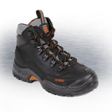 No Risk Mackenzie S3 Steel Toe Cap Black Safety Boot