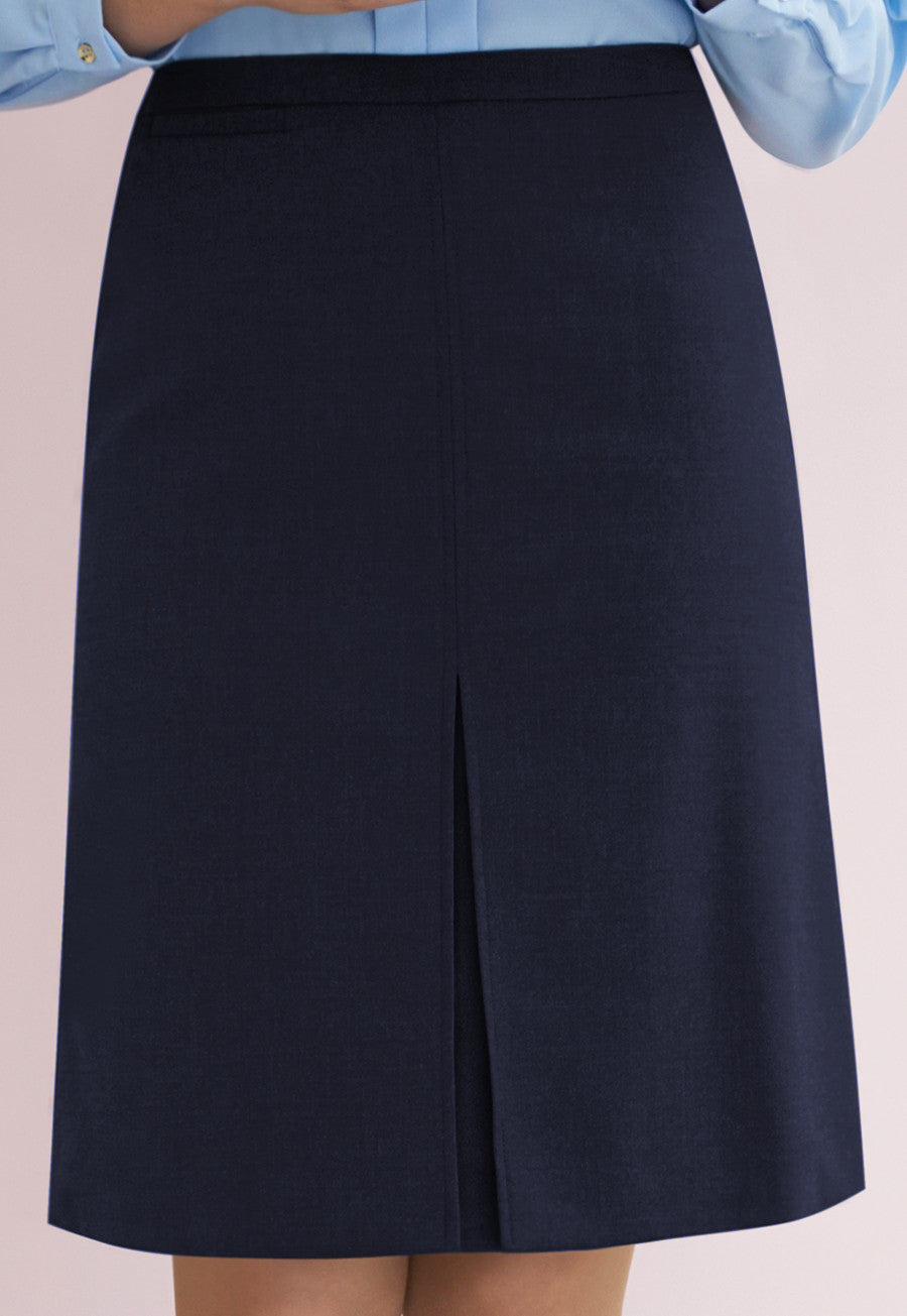 Brook Taverner 2253A Bronte A-line Navy Ladies Skirt Sophisticated Collection