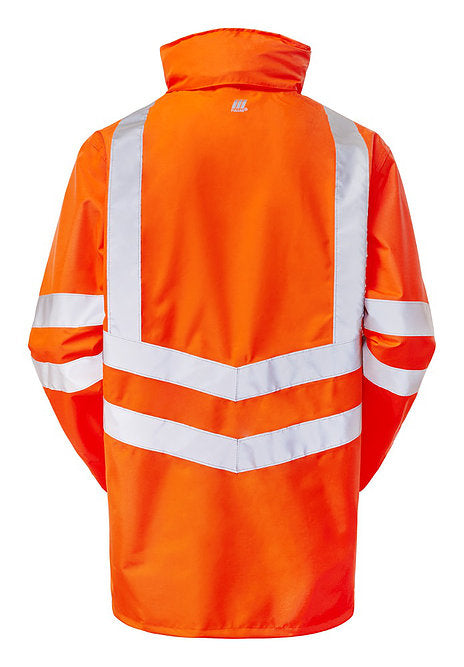 PULSAR Pulsarail PR499 Rail Spec Hi-Vis Orange Breathable Storm Coat Size XL