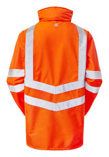 PULSAR Pulsarail PR499 Rail Spec Hi-Vis Orange Breathable Storm Coat Size XL