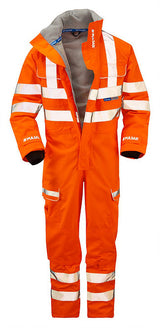 PULSAR Pulsarail PR505 Rail Spec Hi-Vis PU Polyester Foul Weather Coverall