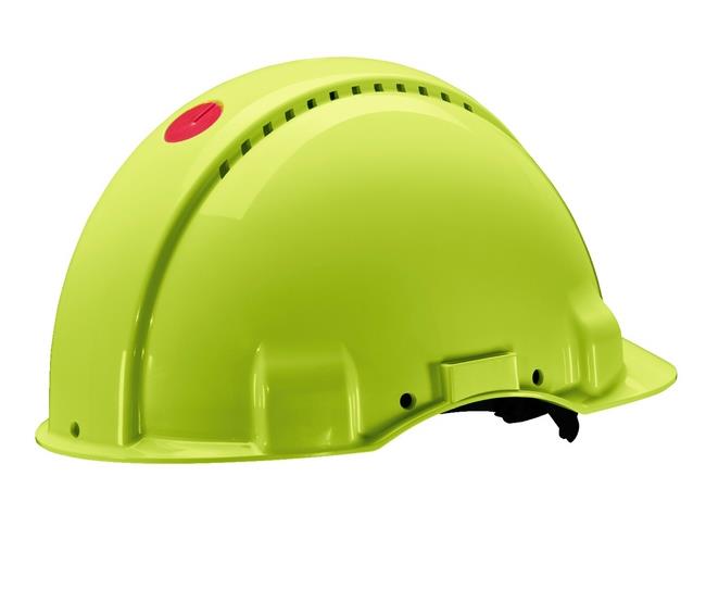 3M G3000Nuv-Gb Peltor  Hi Vis Yellow Vented Ratchet Helmet