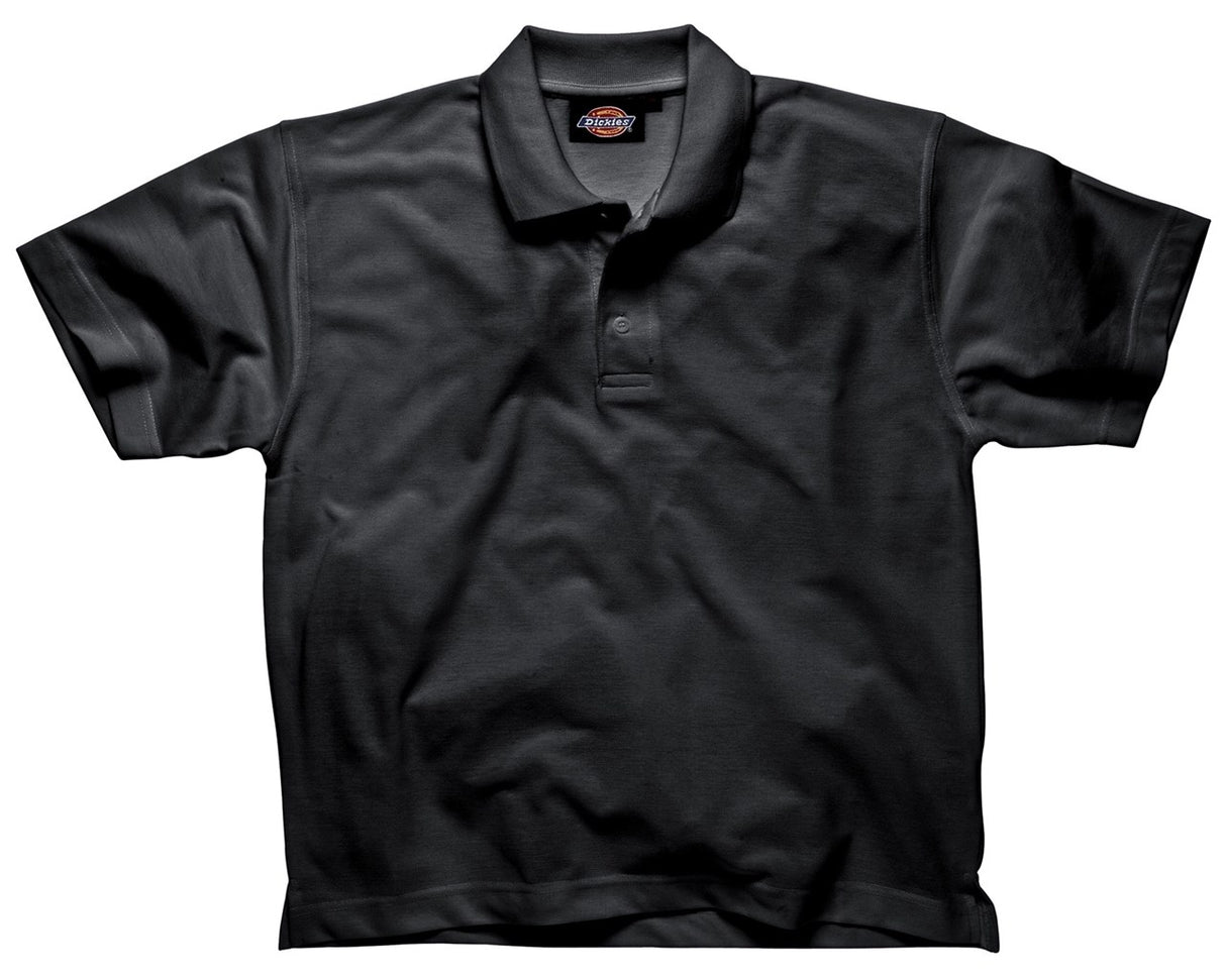Dickies SH21220 Three button Polo Shirt Black