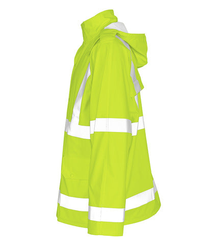 Mascot 50101-814 Feldbach Hi Vis Waterproof Yellow Rain Jacket, Size - XL