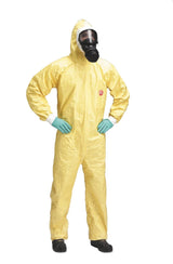 DuPont Tychem C Coverall Yellow Hooded Over-taped Seams Cha5