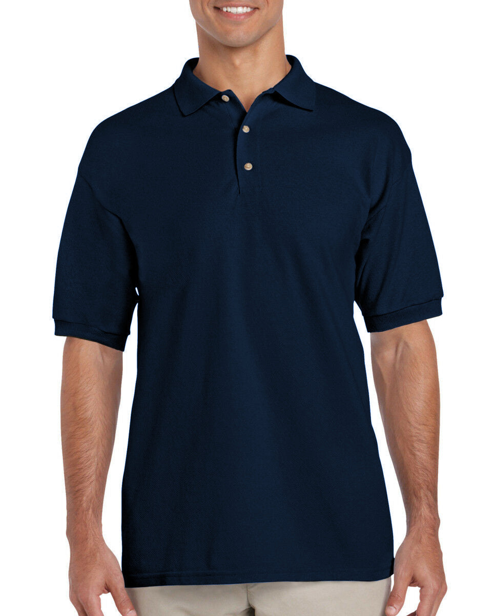 Gildan GD38 Ultra Cotton™ Piqué Polo Shirt Navy Short Sleeve