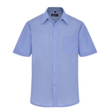 Williams H140 Left Breast Pocket Short Sleeve Classic Shirt Blue