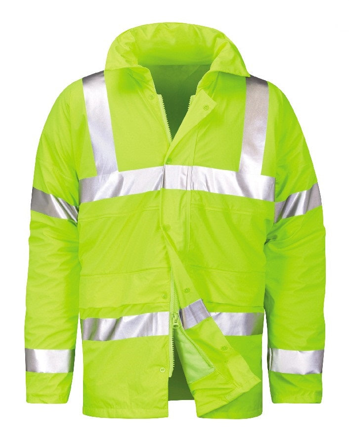 Orbit HFPEN Hi Vis Waterproof Hydra-Flex Reflective Padded Work Jacket