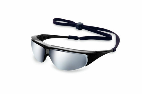 Honeywell 1000005 Millennia Safety Glasses Black Frame Antifog Silver Lens
