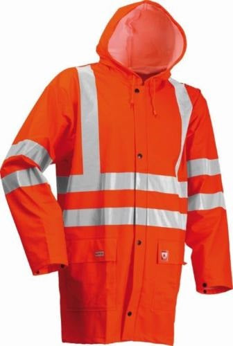 Lyngsoe Microflex FR Hi Vis Winter Rain Jacket FR-LR3456 Orange Antistatic