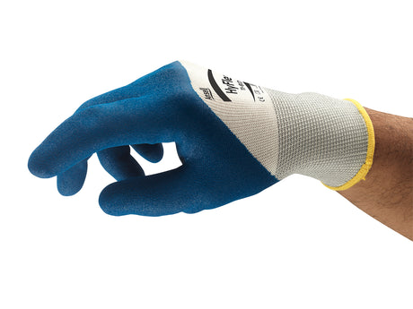 Ansell Hyflex 11-917 Palm & Finger Nitrile Coating Grip Work Gloves Size Large