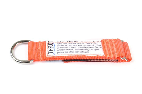 Ty-Flot Lanyard Can Strap Attachment with Metal D-Ring