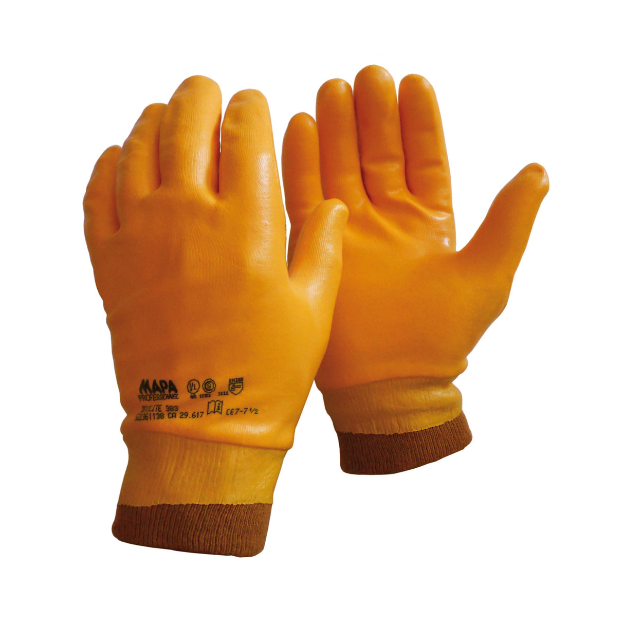 Mapa 383 Titan Work Gloves Waterproof Nitrile Full Coating