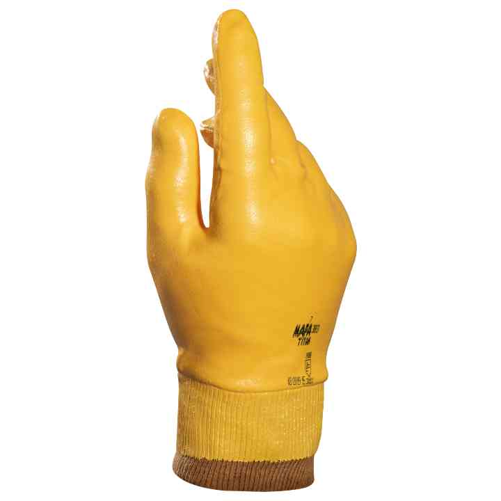 Mapa 383 Titan Work Gloves Waterproof Nitrile Full Coating