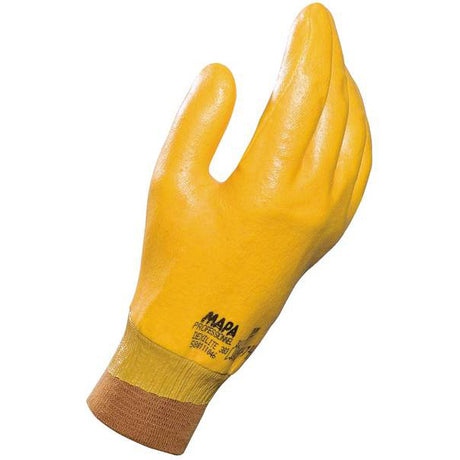 Mapa 383 Titan Work Gloves Waterproof Nitrile Full Coating