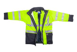 Sioen Marianis Hi-Vis Winter Rain Jacket with Detachable Bodywarmer Yellow/Navy 6833
