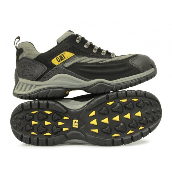 Caterpillar MOOR Unisex SB HRO Steel Toe Trainers Grey/Black